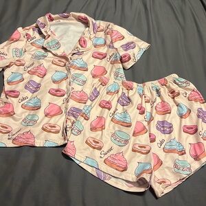 Sweet treat girls pj set